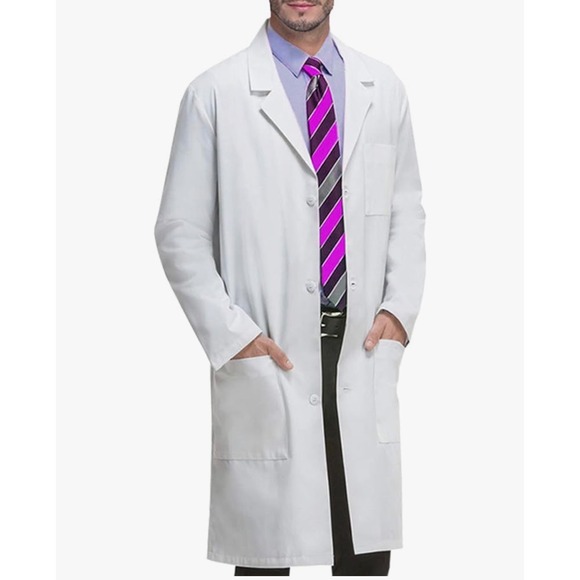 Other - VOGRYE Unisex Professional Lab Coat – White – Long Sleeve – Size Small – NWT